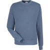 Custom Unisex Pigment-Dyed Fleece Crewneck Sweatshirt Denim