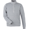 Custom Unisex Pigment-Dyed Fleece Quarter-Zip Pullover Cloud