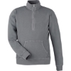Custom Unisex Pigment-Dyed Fleece Quarter-Zip Pullover Lead