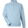 Custom Unisex Electric Fleece Quarter-Zip Sweatshirt Electric Sky
