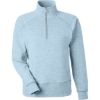 Custom Womens Electric Fleece Quarter-Zip Sweatshirt Electric Sky