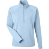Custom Womens Apex Fleece Quarter-Zip Pullover Ice Blue