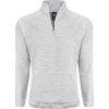 Custom Unisex Pebble Fleece Quarter-Zip Pullover Grey Heather