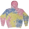 Custom Unisex Tie-Dyed Hooded Sweatshirt Sherbet
