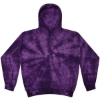Custom Unisex Tie-Dyed Hooded Sweatshirt Spider Purple