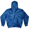 Custom Unisex Tie-Dyed Hooded Sweatshirt Spider Royal