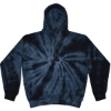 Custom Youth Tie-Dyed Hooded Sweatshirt Spider Navy