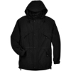 Custom Mens 3-in-1 Parka with Dobby Trim Black
