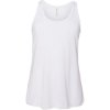 Custom Youth Flowy Racerback Tank White