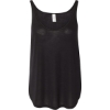 Custom Womens Flowy Tank with Side Slit Black