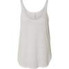 Custom Womens Flowy Tank with Side Slit White Slub