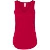 Custom Womens Flowy V-Neck Tank Red