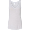 Custom Womens Flowy V-Neck Tank White