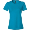 Custom Womens Softstyle® Lightweight T-Shirt Caribbean Blue