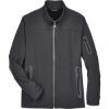 Custom Mens Three Layer Fleece Bonded Shell Technical Jacket Graphite