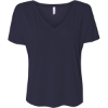 Custom Women’s Slouchy V-Neck Tee Midnight