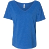 Custom Women’s Slouchy V-Neck Tee True Royal Triblend