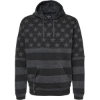 Custom Mens Tailgate Hooded Sweatshirt Black Stars & Stripes