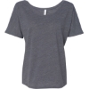 Custom Women’s Slouchy Tee Asphalt Slub
