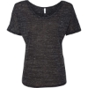 Custom Women’s Slouchy Tee Black Marble