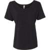 Custom Women’s Slouchy Tee Black Speckled