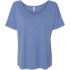 Custom Women’s Slouchy Tee Blue Triblend