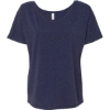 Custom Women’s Slouchy Tee Navy Speckled
