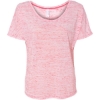 Custom Women’s Slouchy Tee Red Marble