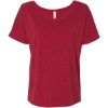Custom Women’s Slouchy Tee Red Speckled