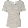 Custom Women’s Slouchy Tee White Marble