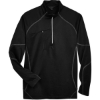 Custom Mens Catalyst Performance Fleece Quarter-Zip Pullover Black
