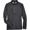 Custom Mens Catalyst Performance Fleece Quarter-Zip Pullover Carbon Heather