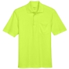 Custom Mens Origin Performance Piqué Polo with Pocket Safety Yellow