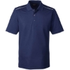 Custom Mens Radiant Performance Piqué Polo with Reflective Piping Classic Navy
