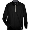 Custom Mens Radar Performance Quarter-Zip Pullover Black