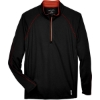 Custom Mens Radar Performance Quarter-Zip Pullover Black/ Classic Red