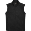 Custom Mens Tall Journey Fleece Vest Black