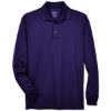 Custom Mens Pinnacle Performance Long Sleeve Piqué Polo Campus Purple