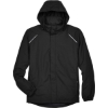 Custom Mens Tall Profile Fleece-Lined All-Season Jacket Black