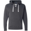 Custom Mens Sport Lace Hooded Sweatshirt Charcoal Heather