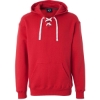 Custom Mens Sport Lace Hooded Sweatshirt Red