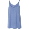 Custom Womens Slouchy Tank Blue Triblend