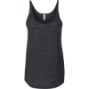 Custom Womens Slouchy Tank Charcoal Black Slub