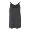 Custom Womens Slouchy Tank Dark Grey Heather