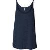 Custom Womens Slouchy Tank Heather Navy