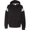 Custom Mens Vintage Athletic Hooded Sweatshirt Black