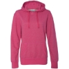 Custom Women’s Glitter French Terry Hooded Sweatshirt Wildberry/ Silver