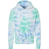 Custom Mens Tie-Dyed Fleece Hooded Sweatshirt Lagoon Tie Dye