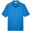 Custom Mens Recycled Polyester Performance Pique Polo Light Nautical Blue