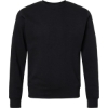 Custom Unisex Triblend Fleece Crewneck Sweatshirt Black Solid